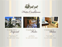 Tablet Screenshot of casablancahotel.com.br